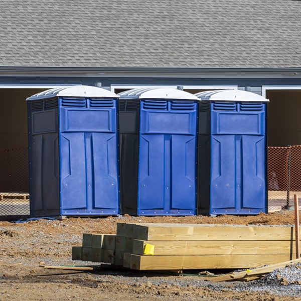 how often are the portable toilets cleaned and serviced during a rental period in Pinehurst Texas